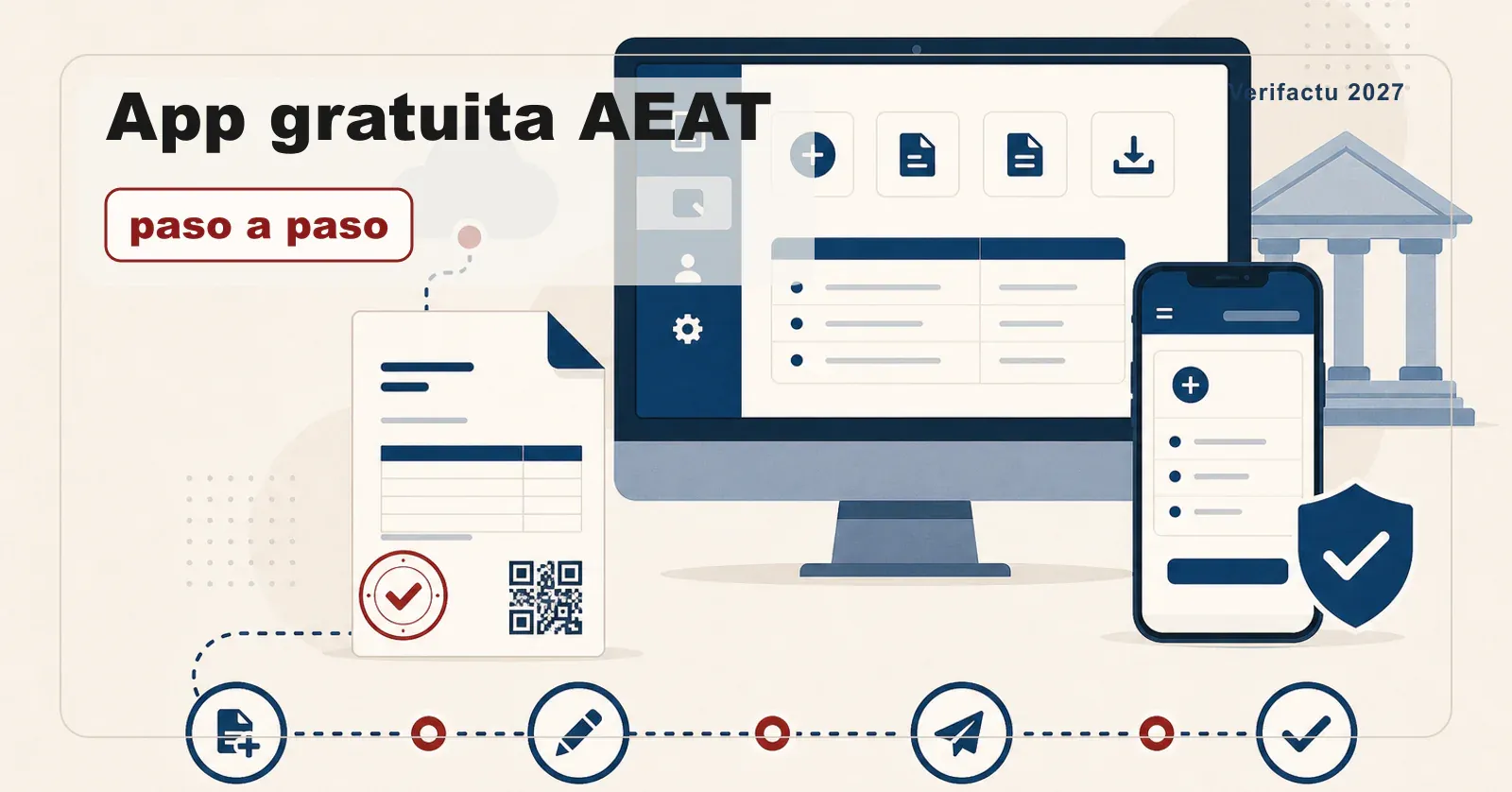 Tutorial paso a paso de la app gratuita de facturación Verifactu de la AEAT.
