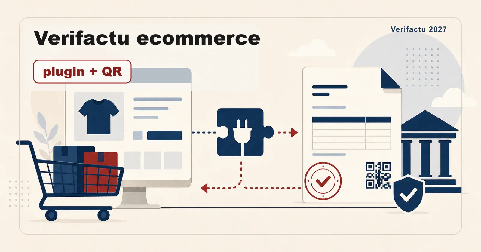 Verifactu para ecommerce: plugin de facturación con código QR.
